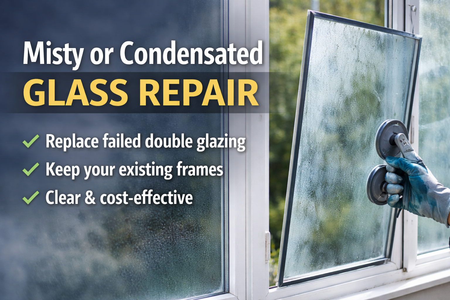 Misty and Condensated Glass Repair Misty and Condensated Glass Repair